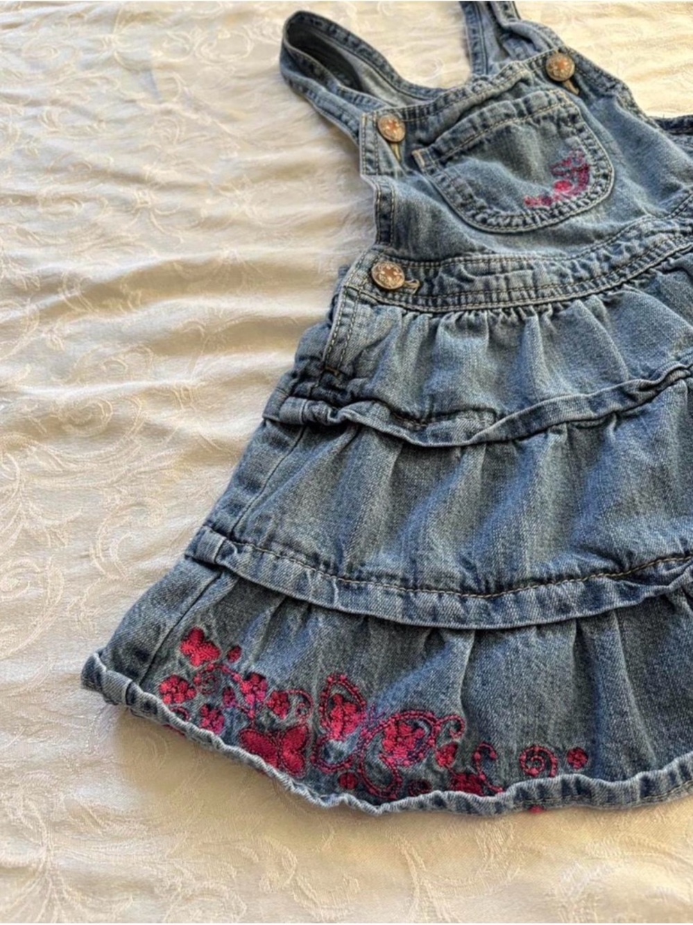 OshKosh B'gosh Y2K Overalls 4T Dress - Picture 2 of 6